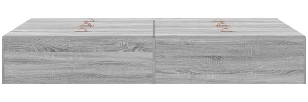 vidaXL Aufbewahrungsbettgestell Graues Sonoma 120 x 190 cm 3335426 Bild 7
