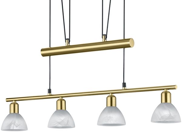 Attraktive 24 Watt LED Hängeleuchte in Messing matt Bild 6