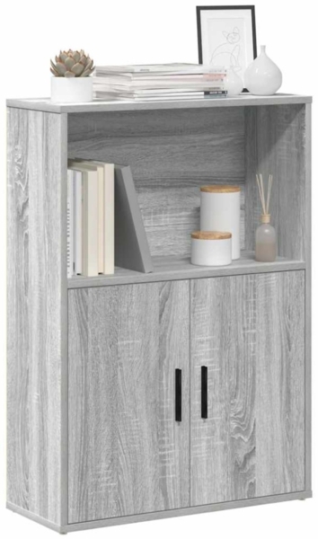 vidaXL Bücherregal Grau Sonoma 60x24x85 cm Holzwerkstoff 860414