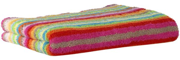 CAWÖ Gästetuch - C Life Style multicolor, gestreift, Walkfrottier Multicolor 30x50cm