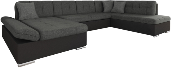 Wohnlandschaft Bergen (Farbe: Soft 011 + Lux 06 + Lux 05, Seite: Links)