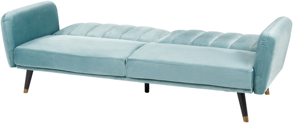 Schlafsofa VIMMERBY Hellblau Samtstoff Bild 6