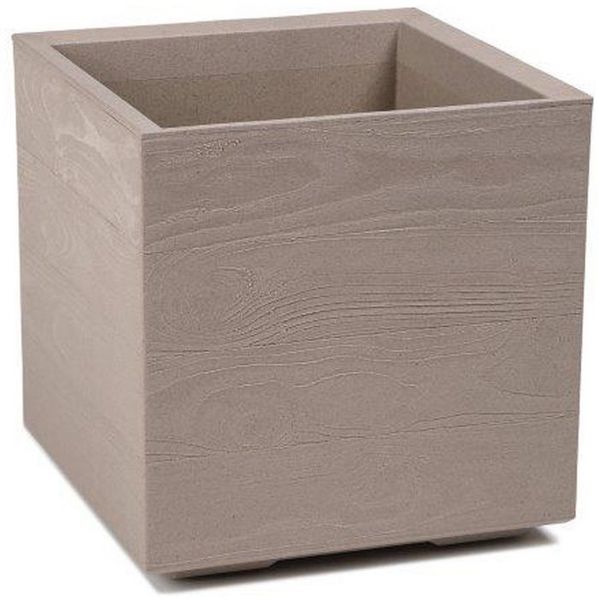 Kreher Pflanzkübel Karo "Eco friendly" in Holz Optik (Farbe wählbar)