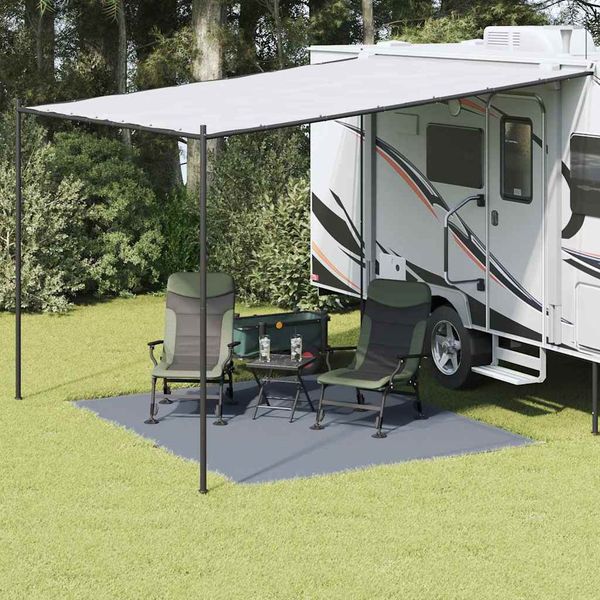 vidaXL Zeltteppich Blau und Grau 300 x 250 cm Polyethylen 42000170