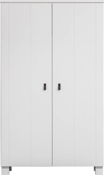 Kleiderschrank Ties aus Kiefernholz, Weiß