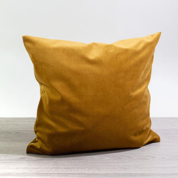 Kissen Deko von Lysel - gold Samtia 40x40 Polyester kissenbezug Dekokissen