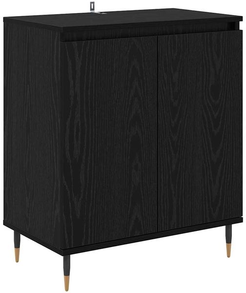 Sideboard, Kommode Schwarz Eichen-Optik 60 x 35 x 70 cm Holzwerkstoff j2756p
