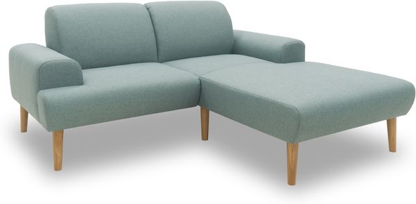 DOMO Collection Swift FK, Ecksofa, Federkern, Webstoff eisblau, 217 x 176 cm Bild 3