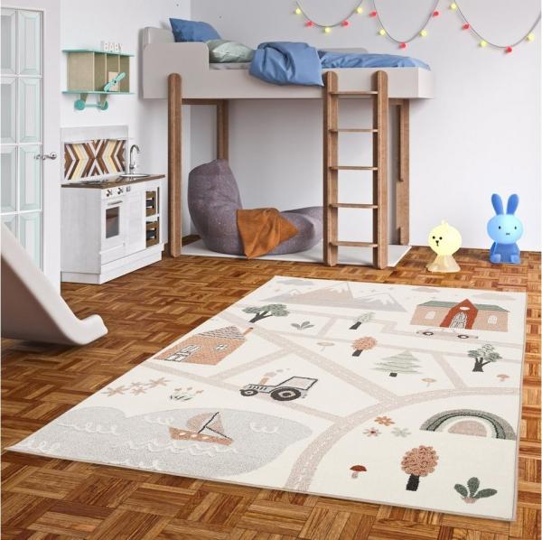 Pergamon Kinderteppich Kinder Teppich Softstar Kids Little City, Rechteckig, Höhe: 11 mm