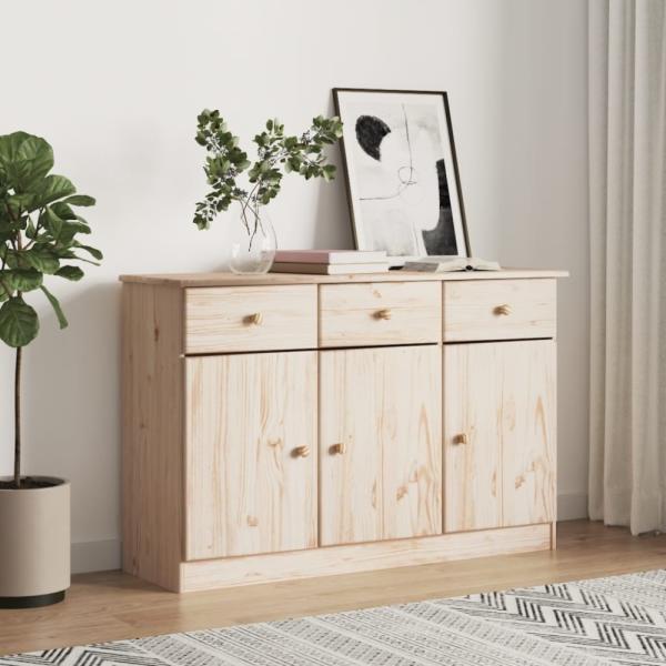 vidaXL Sideboard ALTA 112x35x73 cm Massivholz Kiefer