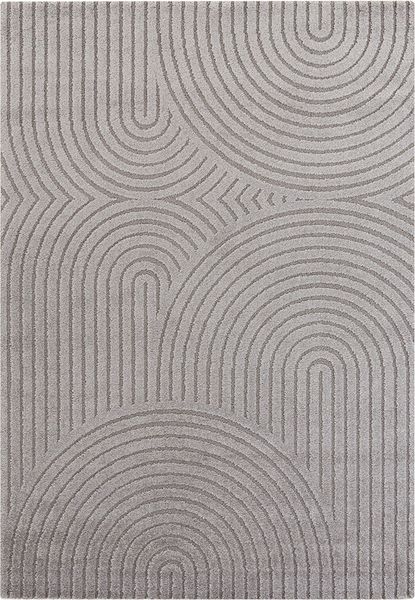 Kurzflor Teppich Panglao Grau - 200x290x1,4cm