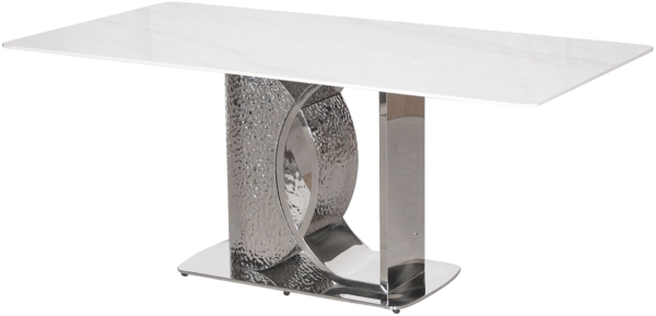 Livin Hill Esstisch 180cm Modig Silberne Beine, weiße Tischplatte M90 Bild 3