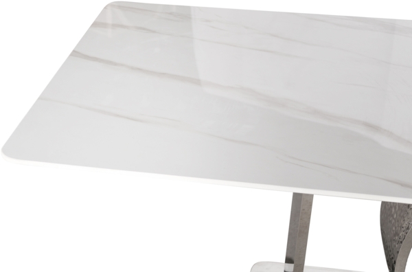 Livin Hill Esstisch 180cm Modig Silberne Beine, weiße Tischplatte M90 Bild 9