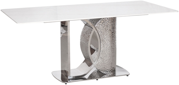 Livin Hill Esstisch 180cm Modig Silberne Beine, weiße Tischplatte M90 Bild 6