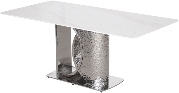 Livin Hill Esstisch 180cm Modig Silberne Beine, weiße Tischplatte M90 Bild 5