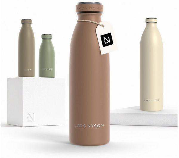 LARS NYSØM 'Ren' Thermoflasche, Beige, 500 ml
