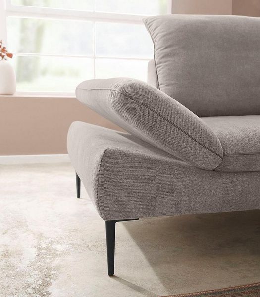 W.SCHILLIG Ecksofa enjoy&MORE, Designsofa, elegant und bequem, L-Form, Sitztiefenverstellung, Füße schwarz pulverbeschichtet, Breite 294 cm