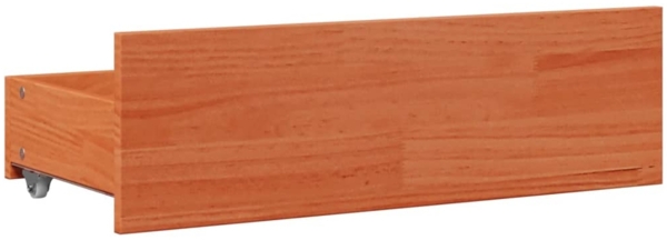 vidaXL Massivholzbett ohne Matratze mit Schubladen Braun 90x200 cm 3308815 Bild 7