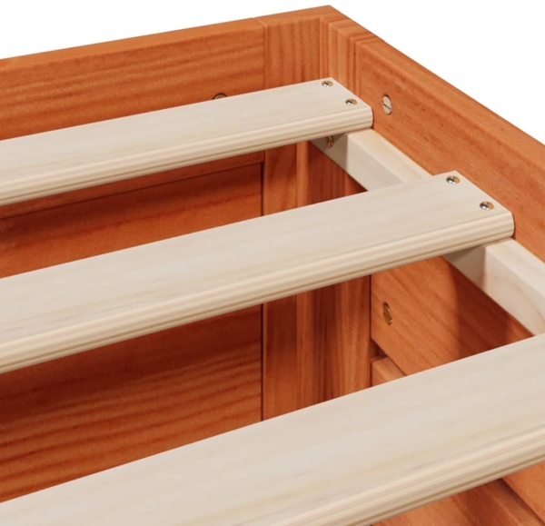 vidaXL Massivholzbett ohne Matratze mit Schubladen Braun 90x200 cm 3308815 Bild 10