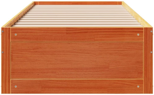 vidaXL Massivholzbett ohne Matratze mit Schubladen Braun 90x200 cm 3308815 Bild 3