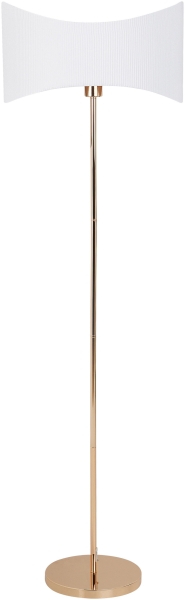 'Calvillo' Stehlampe Wellenform, Metall gold, 43 x 43 x 153 cm