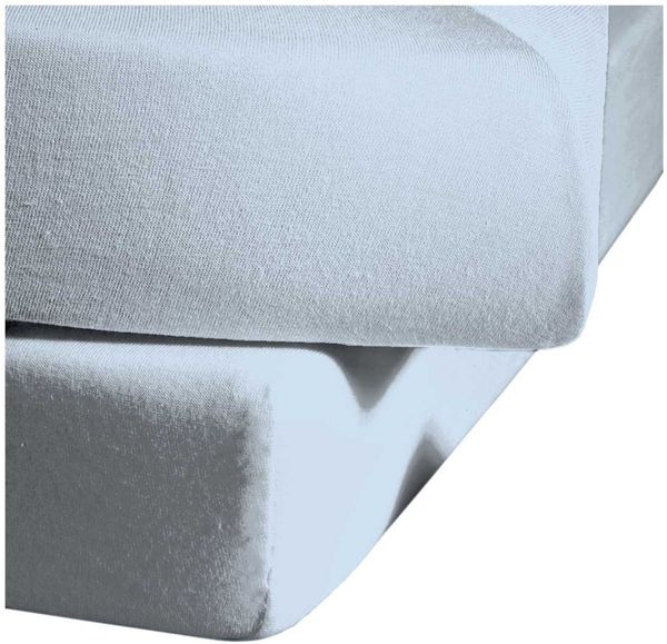 Fleuresse Mako-Satin-Spannlaken Colours, bleu