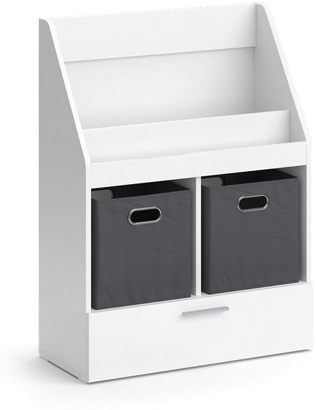 Bücherregal Luigi Weiß 72 x 96.2 cm Mit Faltboxen Vicco