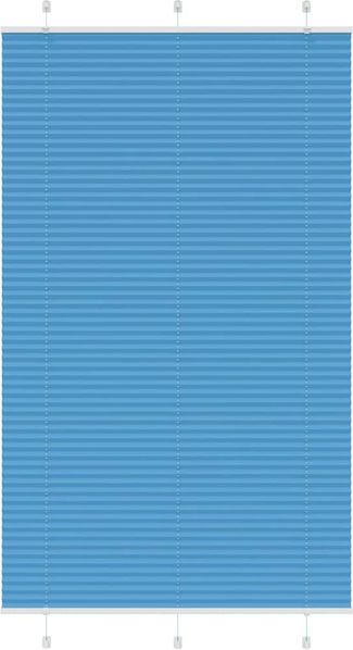 vidaXL Plissee Blau 120x200 cm Stoffbreite 119,4 cm Polyester 4015215
