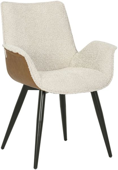 Polsterstuhl Stahlgestell 66x62x86 beige / braun ELLA #100