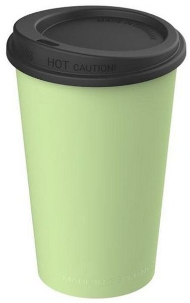 elasto Coffee-to-go-Becher 0,3 L Kaffeebecher mit Deckel robuster Mehrwegbecher, Made in Germany, BPA-frei, Teebecher, Coffee Mug, recycled Becher