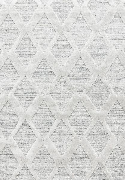 Hochflor Teppich Pepe rechteckig - 140x200 cm - Grau
