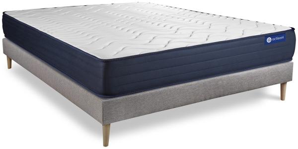 Actilatex life matratze 130x220 cm + Bettgestell mit lattenrost - Dicke : 22cm - Latex und Memory-schaum - H5 Bild 3