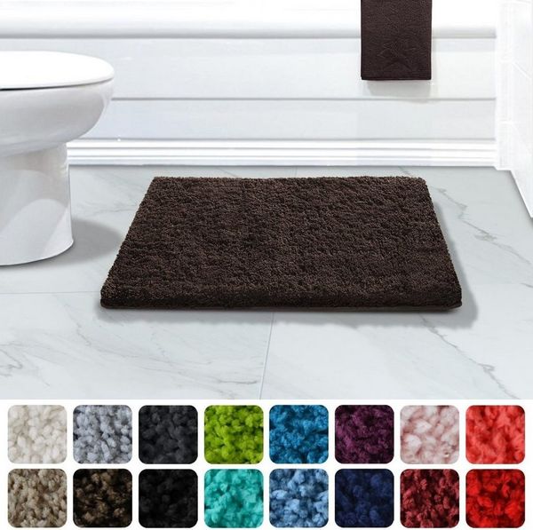 Karat Badematte Bari Hazy, Rechteckig, In verschiedenen Farben & Größen erhältlich, Höhe 30 mm, Weicher & dichter Flor, Polyester, Mikrofaser, Rechteckig, besonders weich durch Mikrofaser