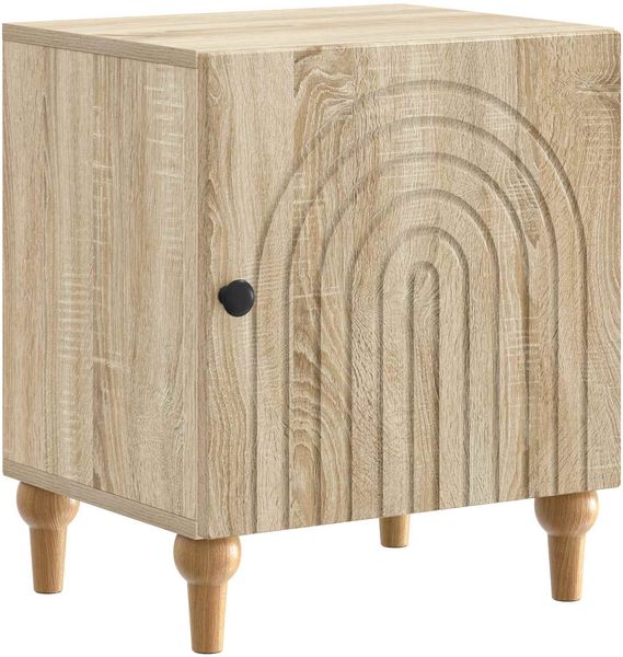 vidaXL Nachttisch Sonoma-Eiche 43 x 34,5 x 50 cm Holzwerkstoff 894109