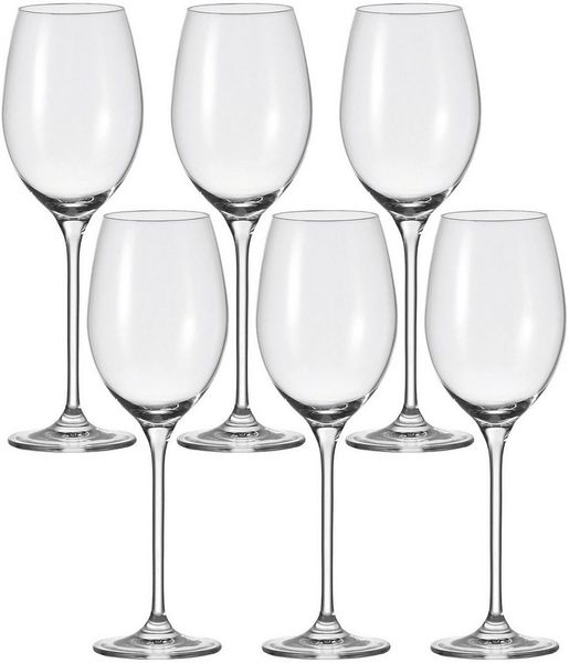 Leonardo Cheers Weißweinglas 6er Set, Weinglas, Weißwein Glas, Wein, Wasserglas, 400 ml, 81431