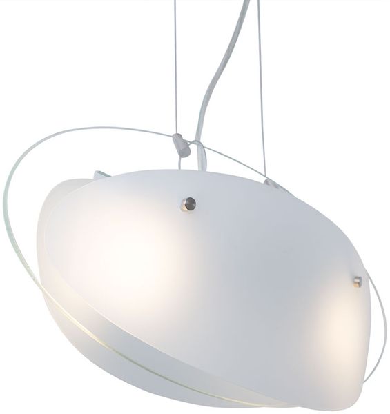 Pendelleuchte, 2 flammig, Metall, satiniert, H 100cm