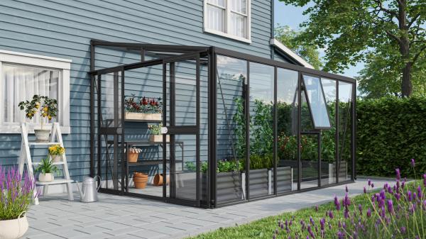 Vitavia Gewächshaus Athena 10200 (3mm ESG / 10mm HKP), schwarz