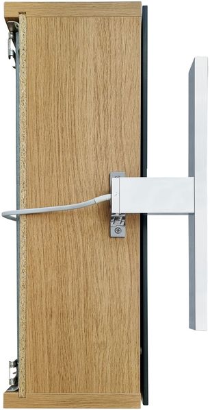 Spiegelschrank Hängeschrank mit Licht und Steckdose 3 Farbvarianten Eiche Dekor taupe grau V-90.59-S Bild 5