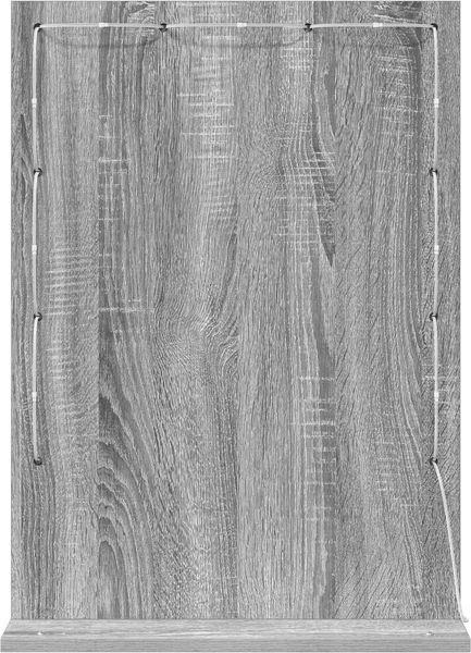 Waschtischspiegel, badspiegel Rechtwinklig Graues Sonoma 70 x 50 x 18 cm Bild 6