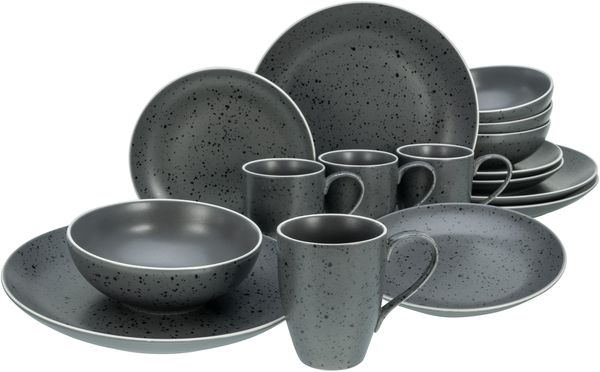 CreaTable Industrial Chic anthrazit, Kombiservice 16-tlg