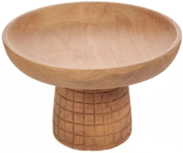 Der Kotak-Kotak Kuchenteller - Natur - Natürlich - 24x24x16cm Bild 5