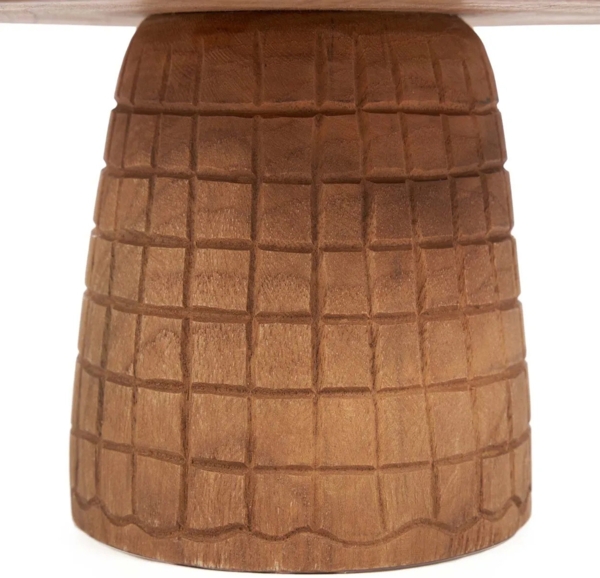 Der Kotak-Kotak Kuchenteller - Natur - Natürlich - 24x24x16cm Bild 4