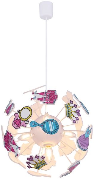 LED Hängeleuchte, Prinzessin Design, H 120 cm, LURRA