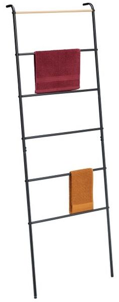 Relaxdays Handtuchleiter aus Metall mit 6 Sprossen