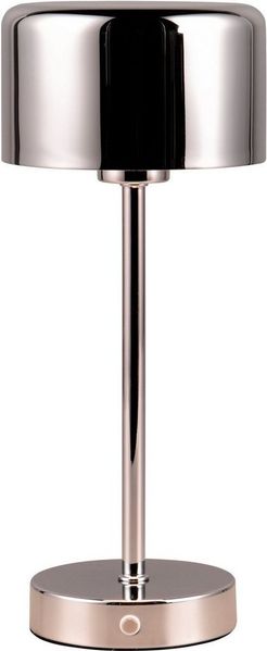Reality Leuchten LED Tischleuchte JEFF, Dimmfunktion, USB-Ladefunktion, LED fest integriert, Warmweiß, Akku Tischlampe mit USB-C Anschluss, Touchdimmer 4 Stufen, Höhe 30cm