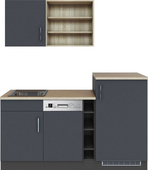 KOCHSTATION Küche KS-Mali, Breite 170 cm, mit E-Geräten