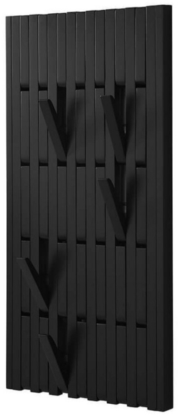 HOME DELUXE Garderobenpaneel QUEST Schwarz - 55 x 4 x 105 cm