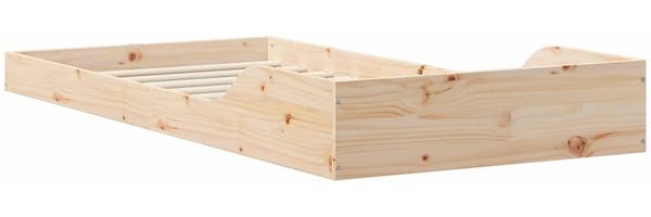 vidaXL Bettrahmen Natur 80 x 220 cm Massives Kiefernholz 873364 Bild 8