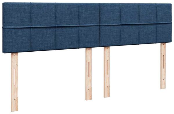 vidaXL Ottoman-Bett mit Matratzen Blau 200x200 cm Stoff 3313705 Bild 12