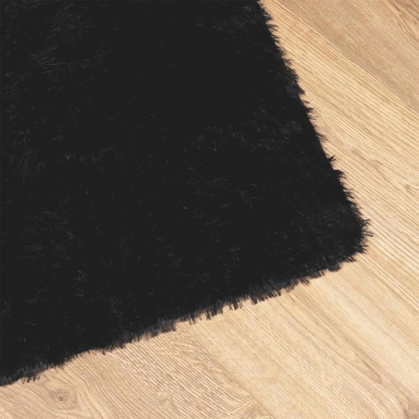 vidaXL Teppich Shaggy Hochflor NAVARRA Schwarz 160x230 cm Polyester 4102838 Bild 3